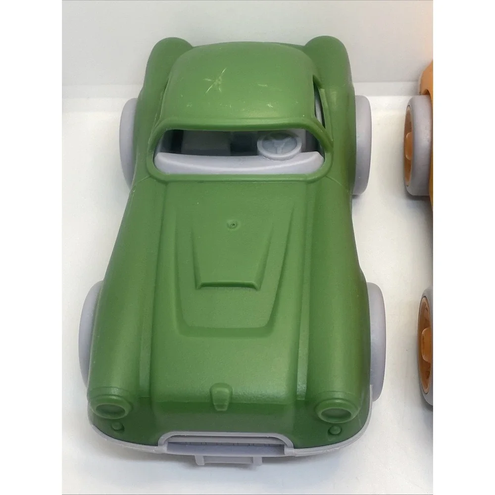 3 Plastic‎ Toy Cars 1 Orange Greenbrier 1 Green Greenbrier 1 Red Greentoys USA